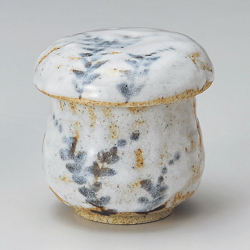 山万 16433-550 志野タタキ芦むし碗 1個(ご注文単位1個)【直送品】