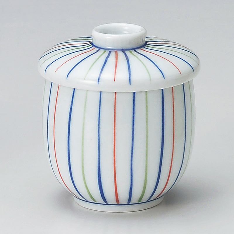 山万 16429-180 二色トクサ小むし碗 1個(ご注文単位1個)【直送品】