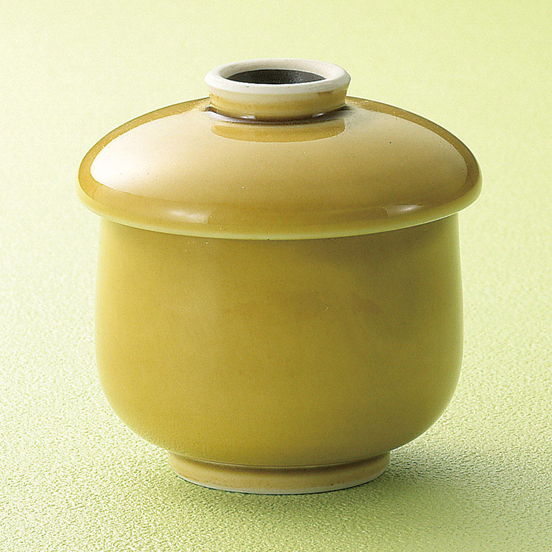 山万 16619-570 黄瀬戸小むし碗 1個(ご注文単位1個)【直送品】
