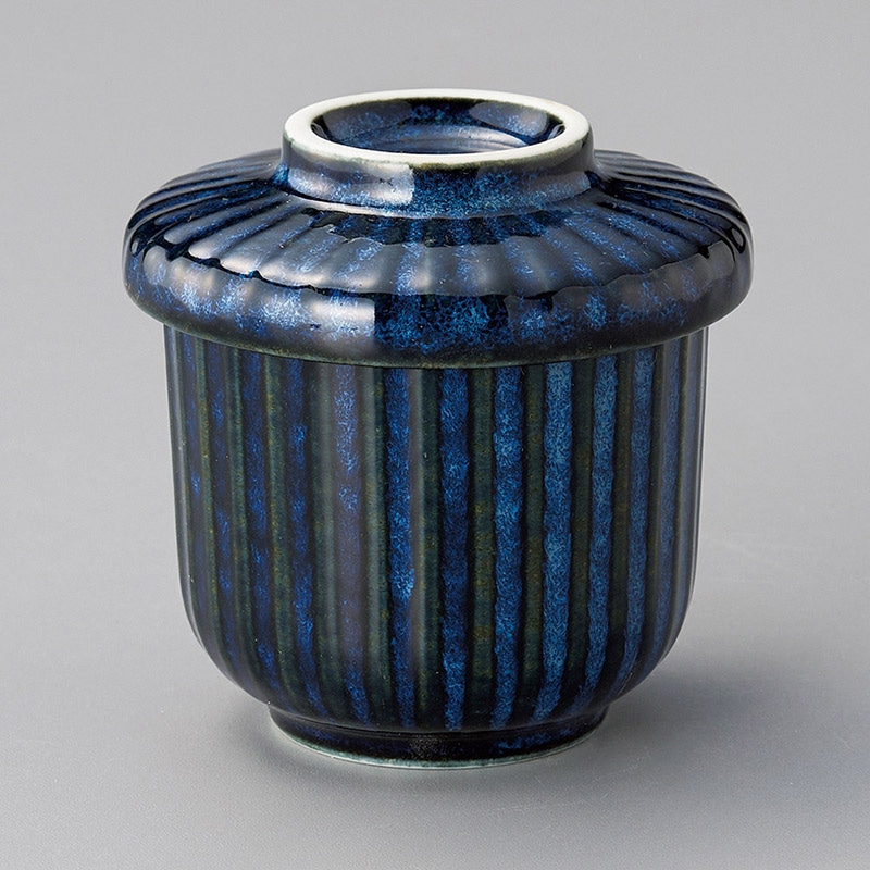 山万 16638-570 コバルト釉小蒸碗  1個（ご注文単位1個）【直送品】