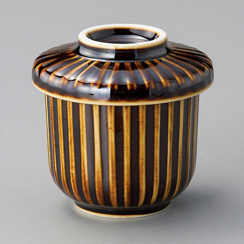 山万 16639-570 飴釉小蒸碗  1個（ご注文単位1個）【直送品】