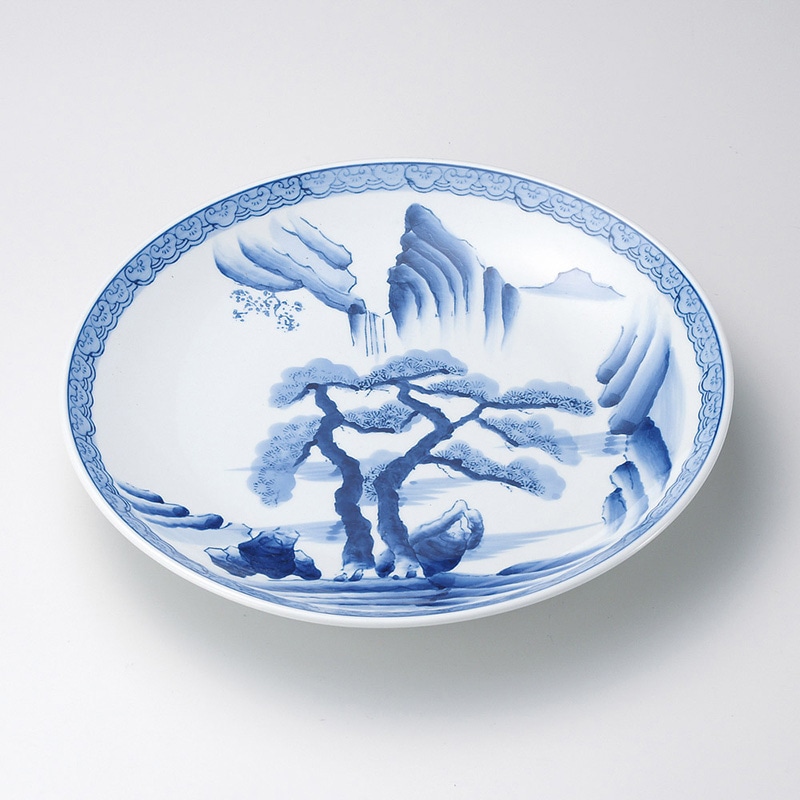 山万 17010-730 山水13号皿(有田焼)  1個（ご注文単位1個）【直送品】