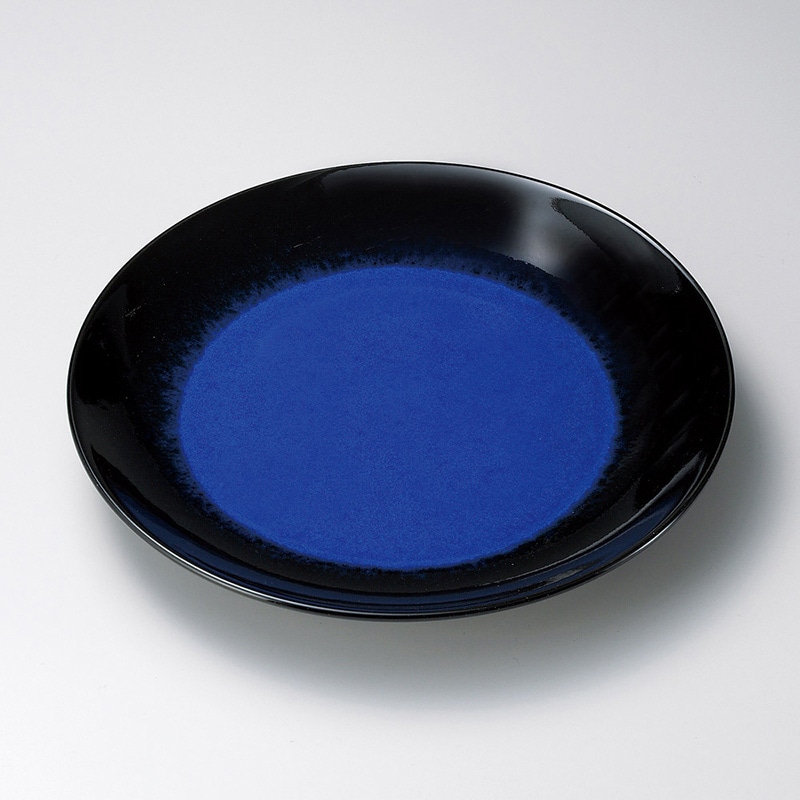 山万 17016-730 ルリ天目11号皿(有田焼)  1個（ご注文単位1個）【直送品】