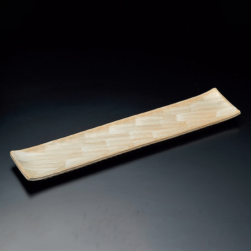 山万 18809-650 志野釉 手造り70cmロング皿 1個（ご注文単位1個）【直送品】
