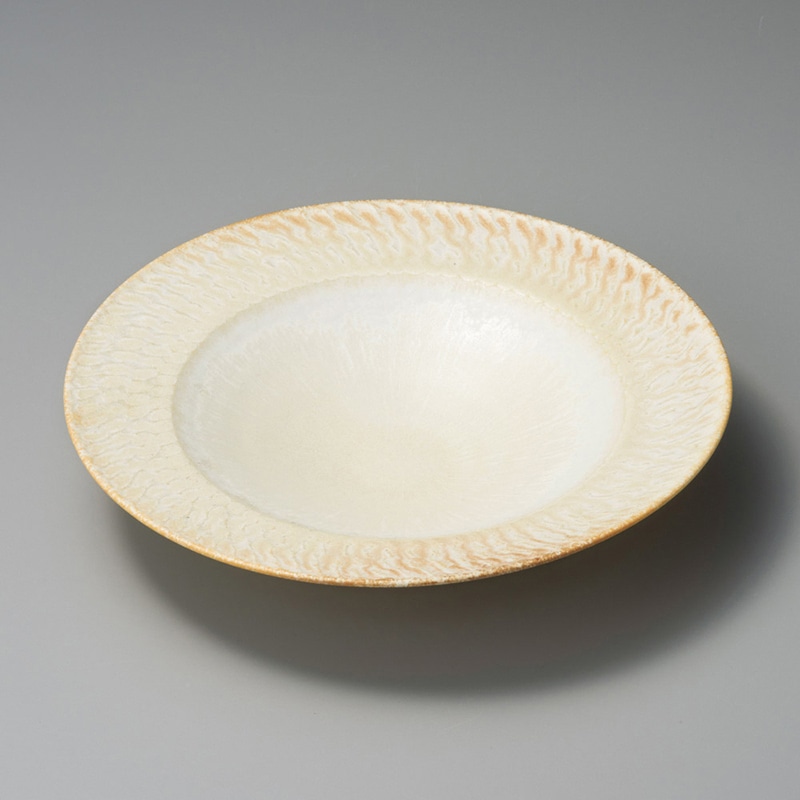 山万 20030-180 シェル釉8.0浅ボール  1個（ご注文単位1個）【直送品】