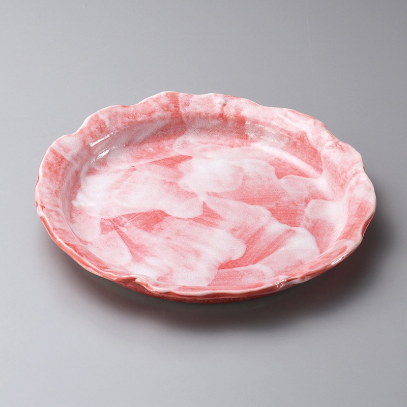 山万 20126-030 赤彩花輪花(大)  1個（ご注文単位1個）【直送品】