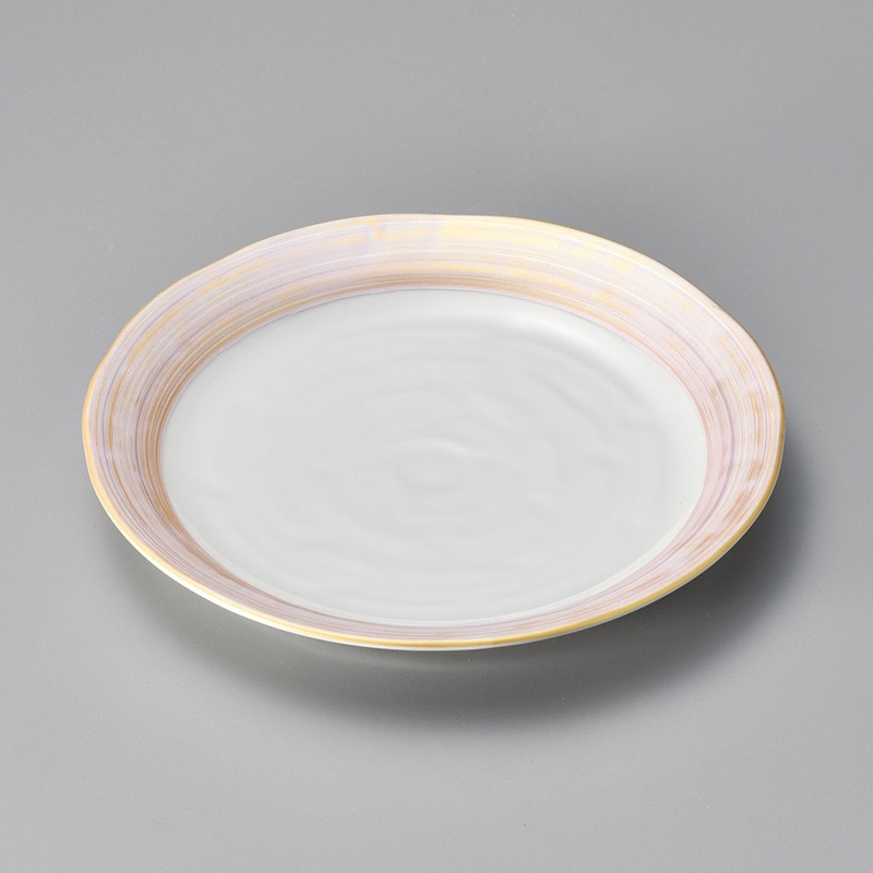 山万 20503-290 ピンク霞三彩5寸皿  1個（ご注文単位1個）【直送品】