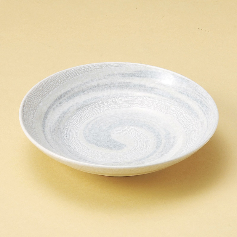 山万 20713-170 早瀬白雪7.5ミツワ麺皿  1個（ご注文単位1個）【直送品】