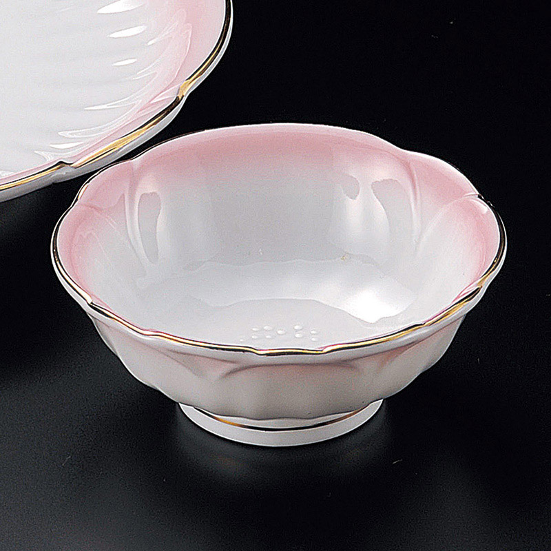 山万 20820-290 渕金ピンク吹梅型呑水 1個(ご注文単位1個)【直送品】