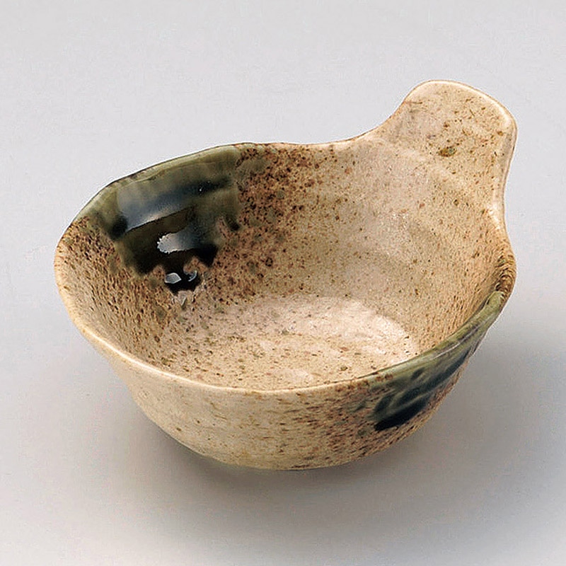 山万 21005-550 伊賀織部ろくベ型手付呑水(小) 1個(ご注文単位1個)【直送品】