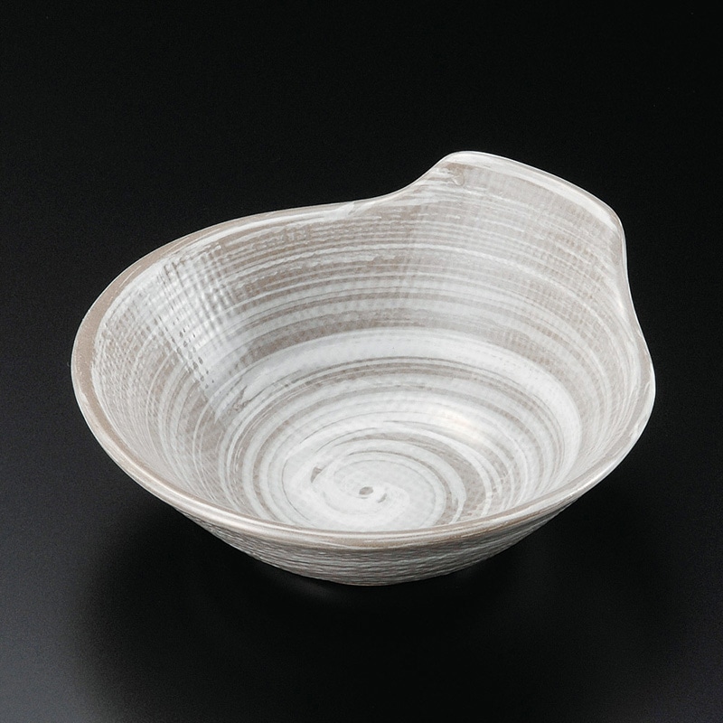 山万 21106-640 うず刷毛目呑水(萬古焼)  1個（ご注文単位1個）【直送品】