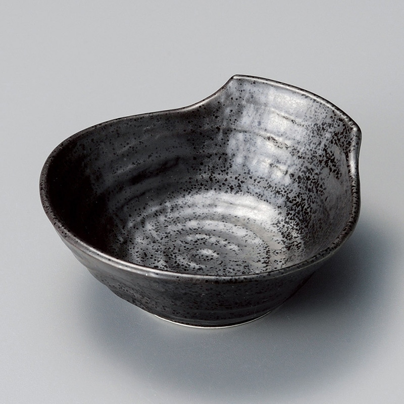 山万 21114-510 黒釉呑水  1個（ご注文単位1個）【直送品】