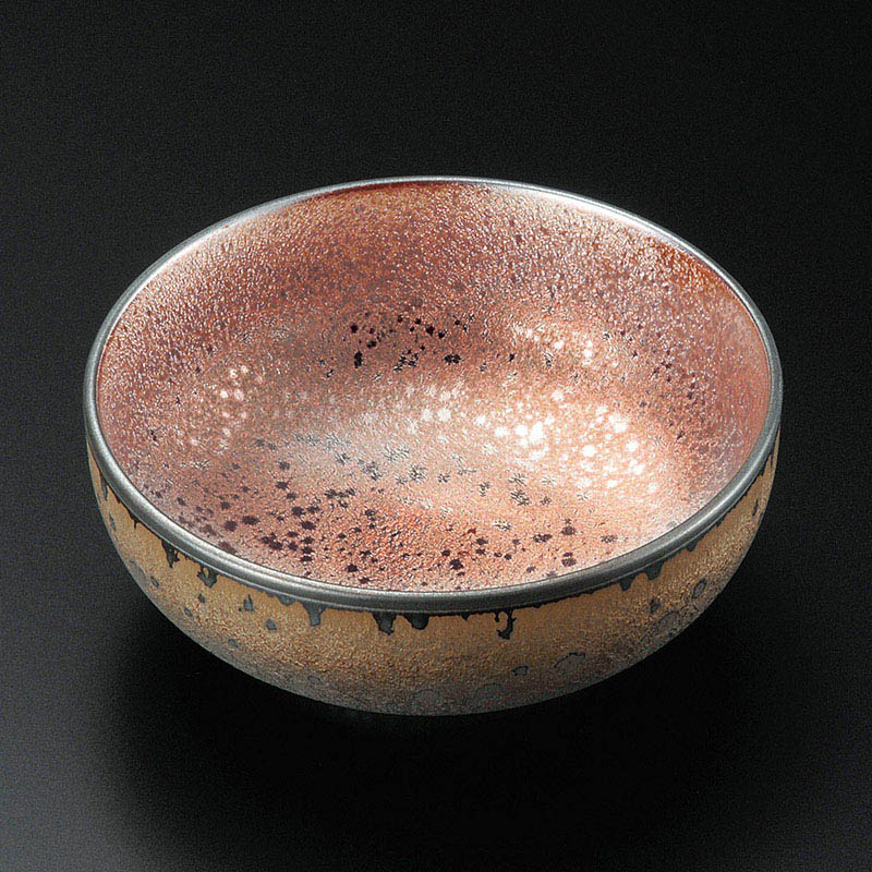 山万 21236-230 赤錆丸小鉢  1個（ご注文単位1個）【直送品】