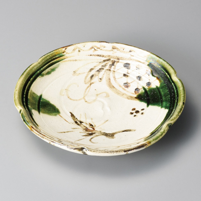 山万 21418-510 織部70皿  1個（ご注文単位1個）【直送品】