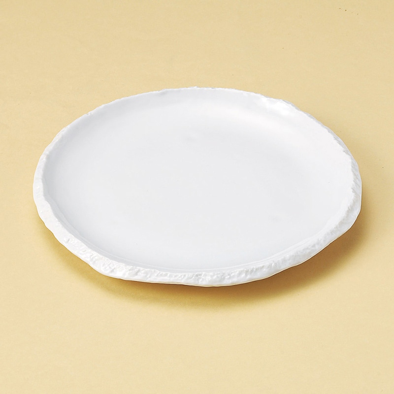 山万 21603-170 白釉リプルス7.5皿 1個(ご注文単位1個)【直送品】