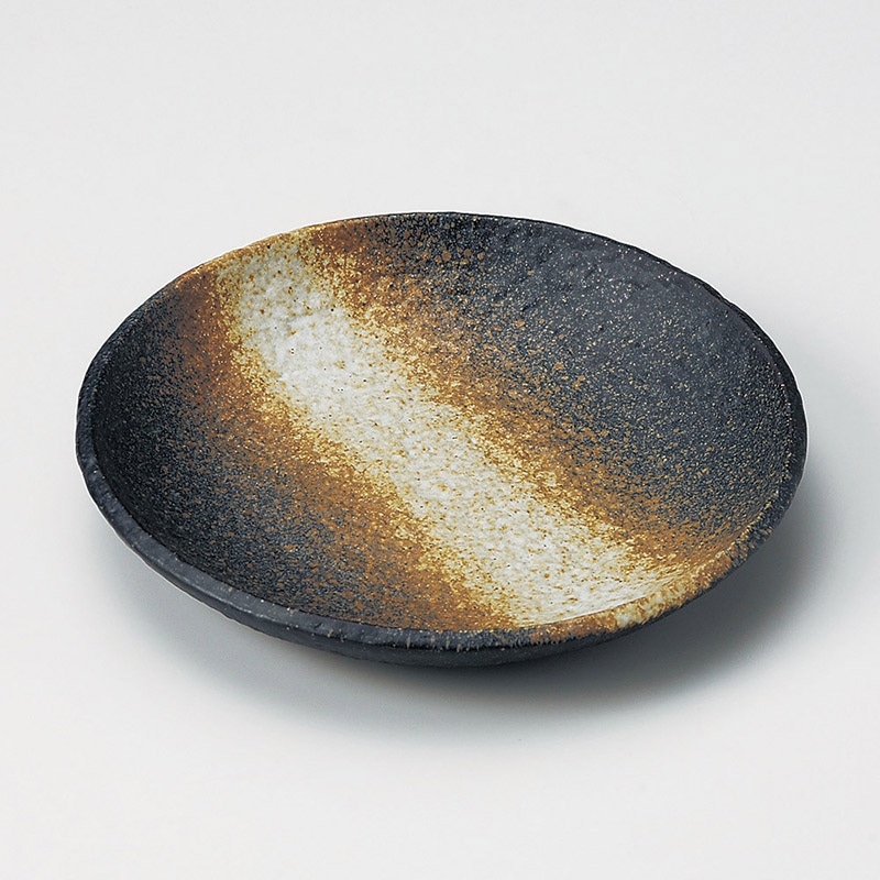 山万 22302-580 京備前7.0丸皿 1個(ご注文単位1個)【直送品】