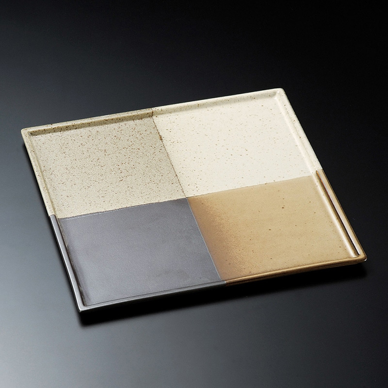 山万 22718-400 紬21cm角皿  1個（ご注文単位1個）【直送品】