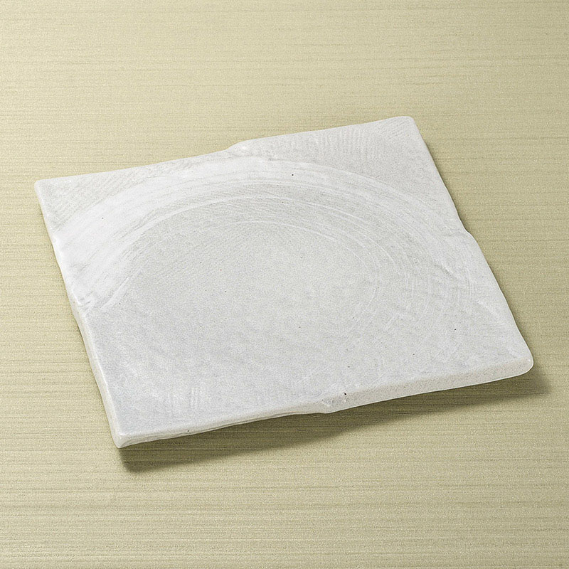 山万 22619-310 ゴーカイ白(大)正角皿  1個（ご注文単位1個）【直送品】