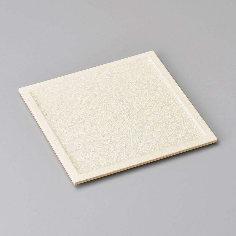 山万 23018-570 クリアクリスタル白23cm正角 1個（ご注文単位1個）【直送品】
