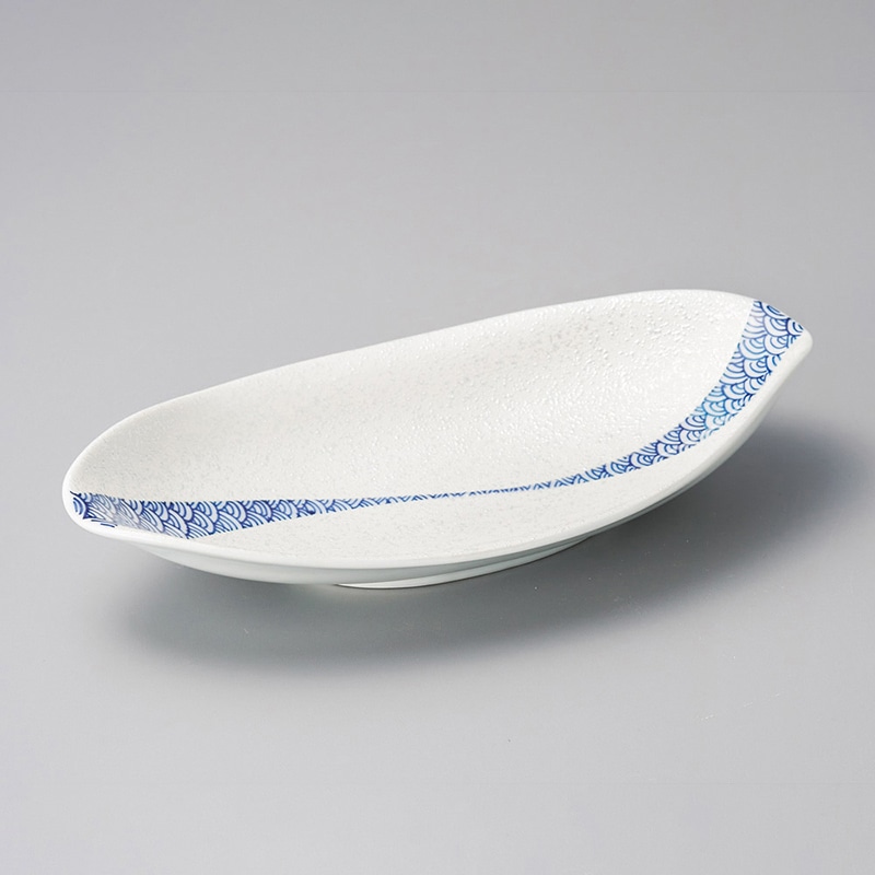 山万 23906-730 波絵光彩ラスター多用皿(有田焼 1個（ご注文単位1個）【直送品】