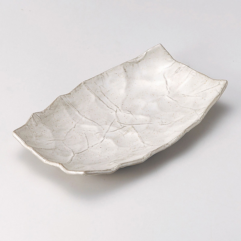 山万 28104-310 手折粉引焼物皿 1個(ご注文単位1個)【直送品】