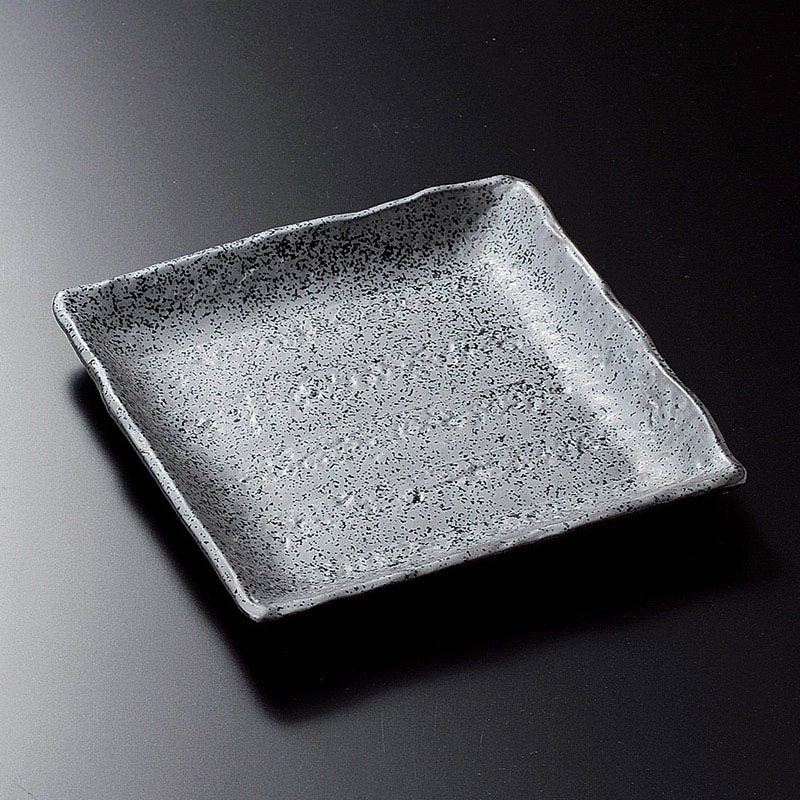 山万 29509-230 黒四角皿 1個（ご注文単位1個）【直送品】