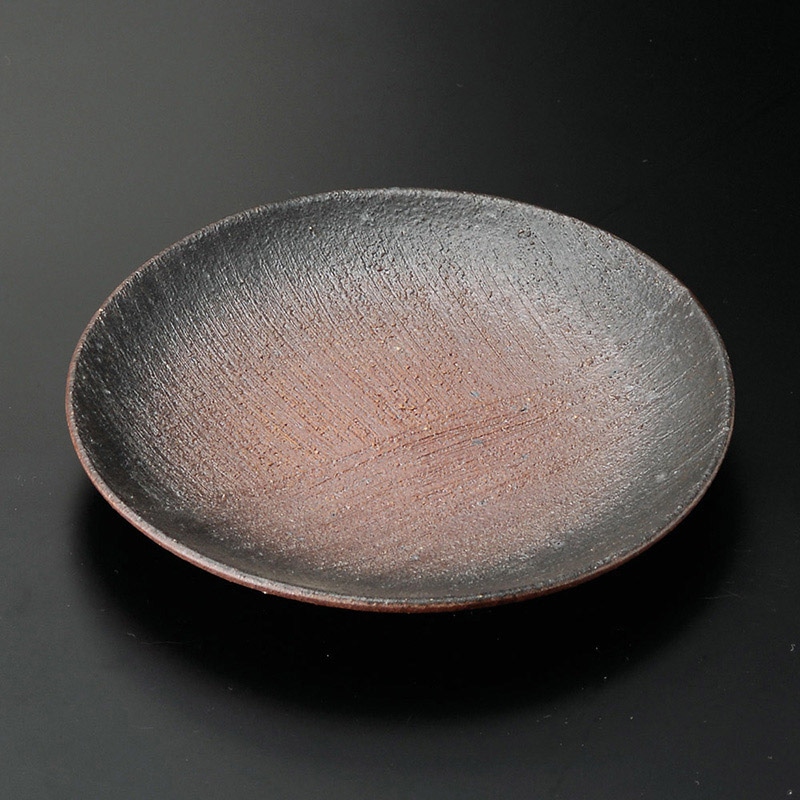 山万 29724-140 備前串目4.8皿 1個（ご注文単位1個）【直送品】