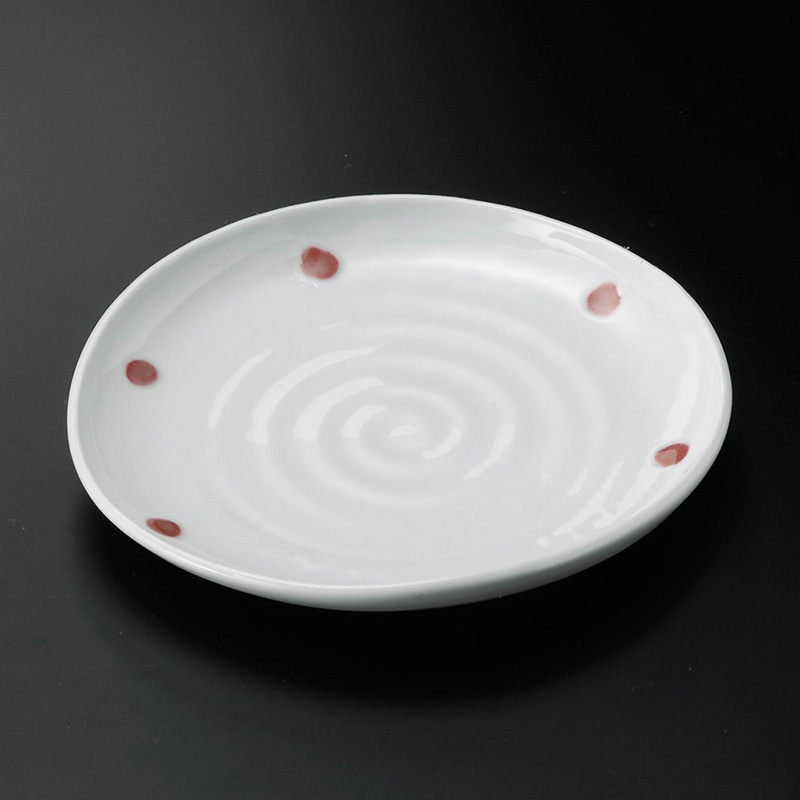 山万 29818-550 青磁紅玉たわみ6.0皿 1個（ご注文単位1個）【直送品】