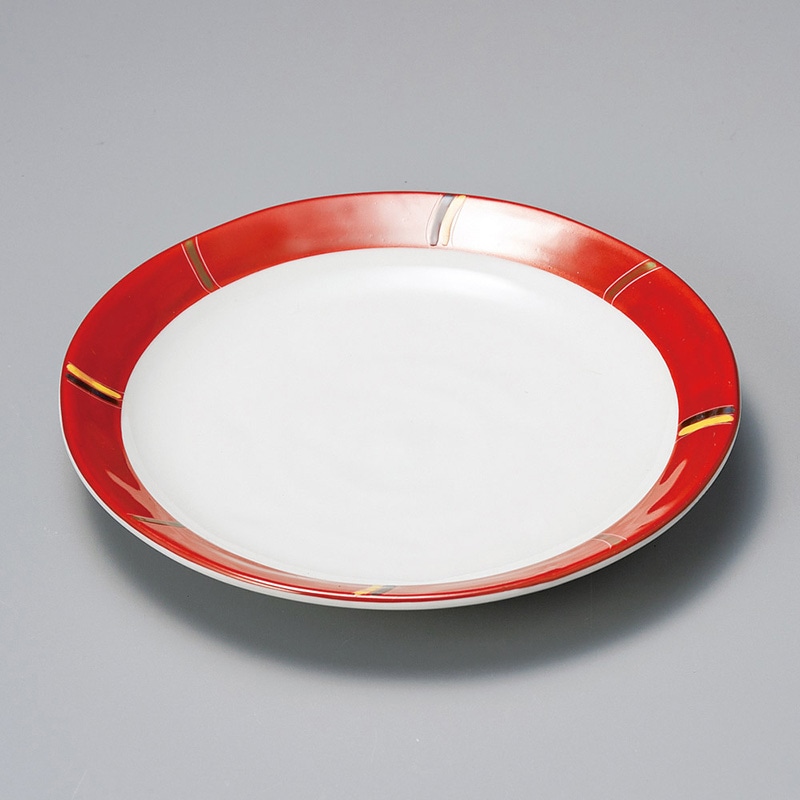 山万 29812-290 朱巻色絵クラフト5寸皿 1個（ご注文単位1個）【直送品】