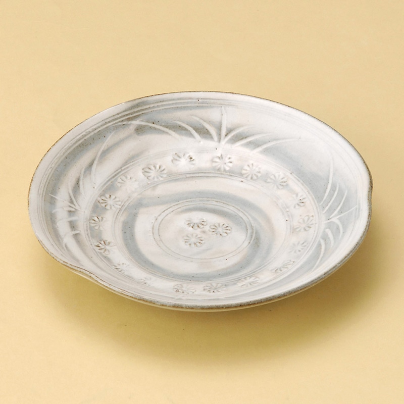 山万 30819-100 三島彫うず5.5皿 1個（ご注文単位1個）【直送品】