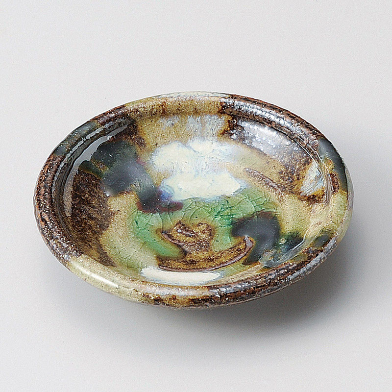山万 30213-140 三彩小皿 1個（ご注文単位1個）【直送品】