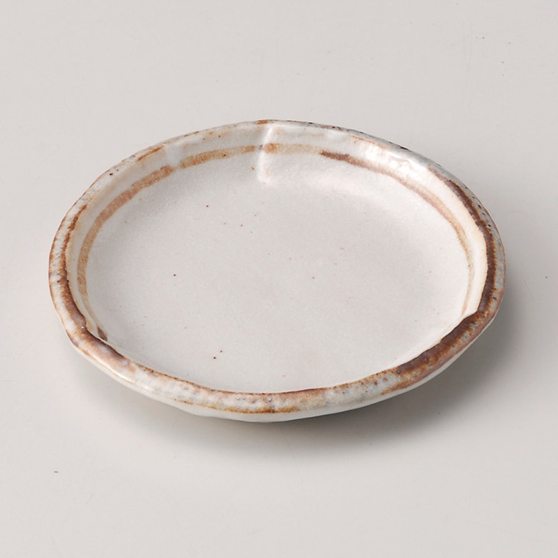 山万 30207-550 志野ライン4.0丸皿 1個（ご注文単位1個）【直送品】
