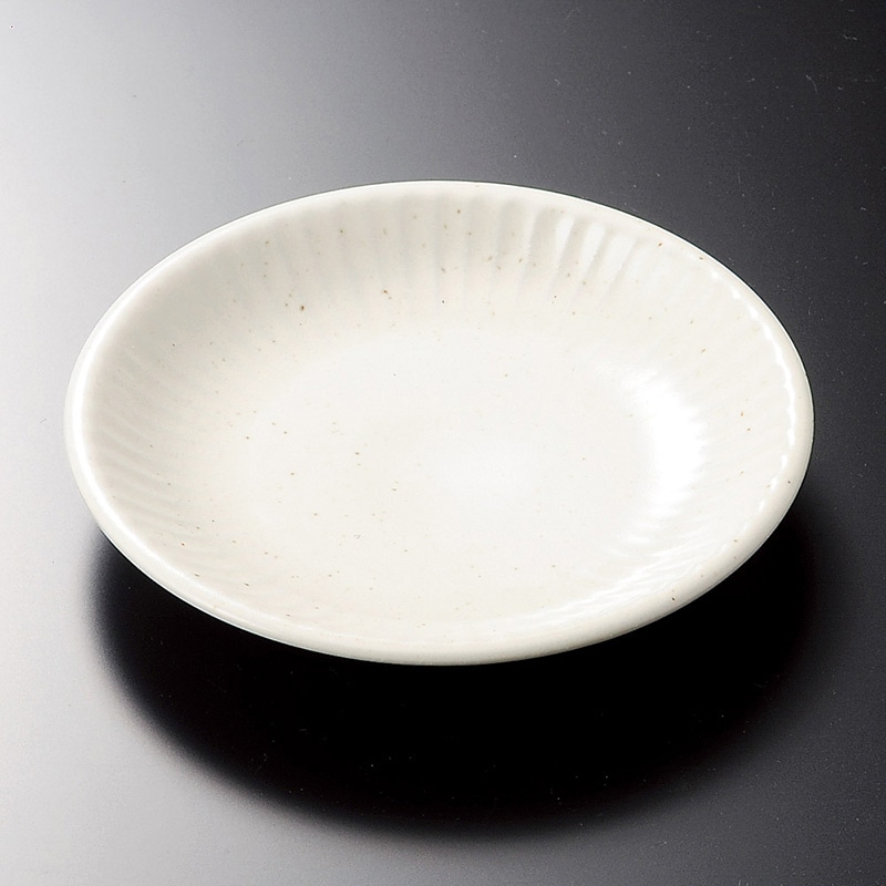 山万 30208-310 ソギ白粉引中皿 1個（ご注文単位1個）【直送品】