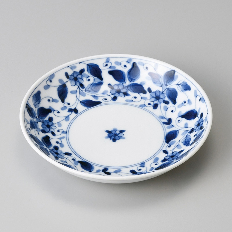 山万 22407-190 染付彩華5.0皿 1個（ご注文単位1個）【直送品】