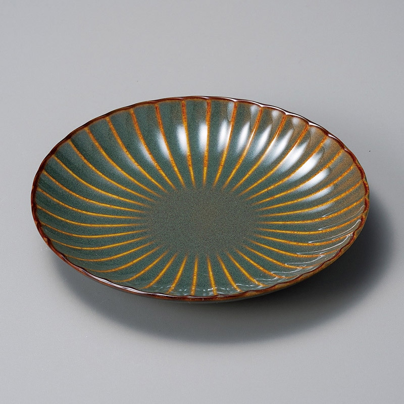 山万 30824-020 かすみ 山藍14.5cm丸皿 1個（ご注文単位1個）【直送品】