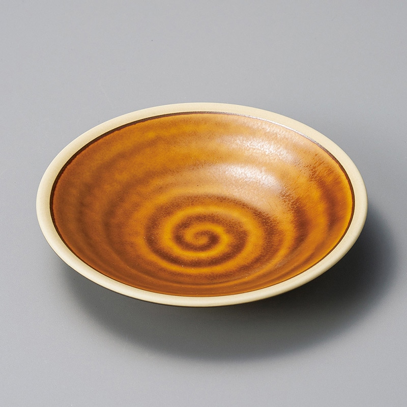 山万 30922-570 カラメル14cm深皿 1個（ご注文単位1個）【直送品】