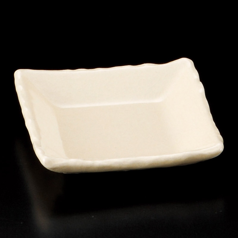 山万 31113-570 粉引正角小皿 1個（ご注文単位1個）【直送品】