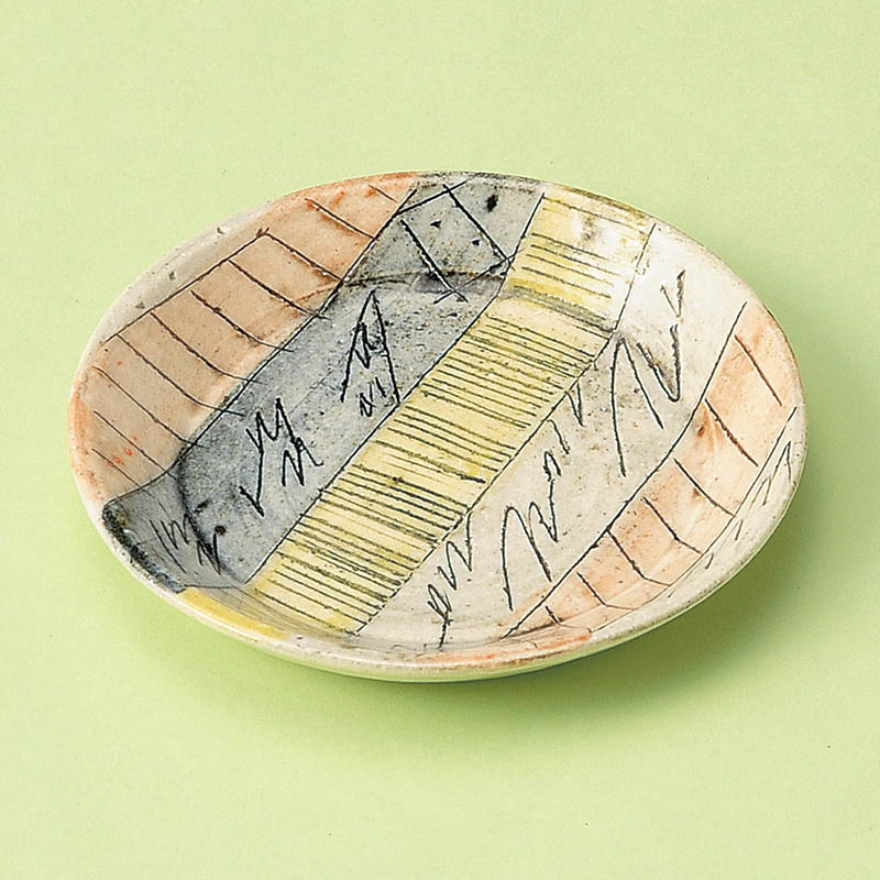 山万 31309-510 色彩十草小皿 1個(ご注文単位1個)【直送品】
