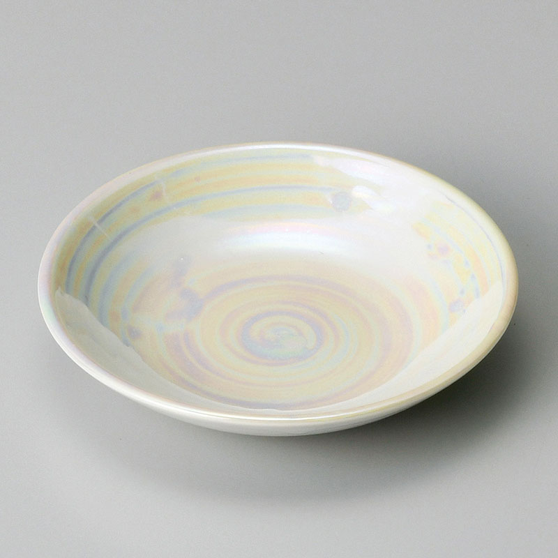 山万 31312-430 ホワイトパール10cm小皿 1個(ご注文単位1個)【直送品】
