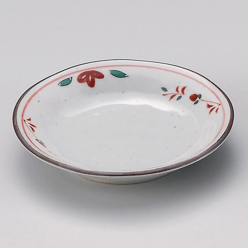 山万 31407-730 京赤絵小皿(有田焼) 1個(ご注文単位1個)【直送品】