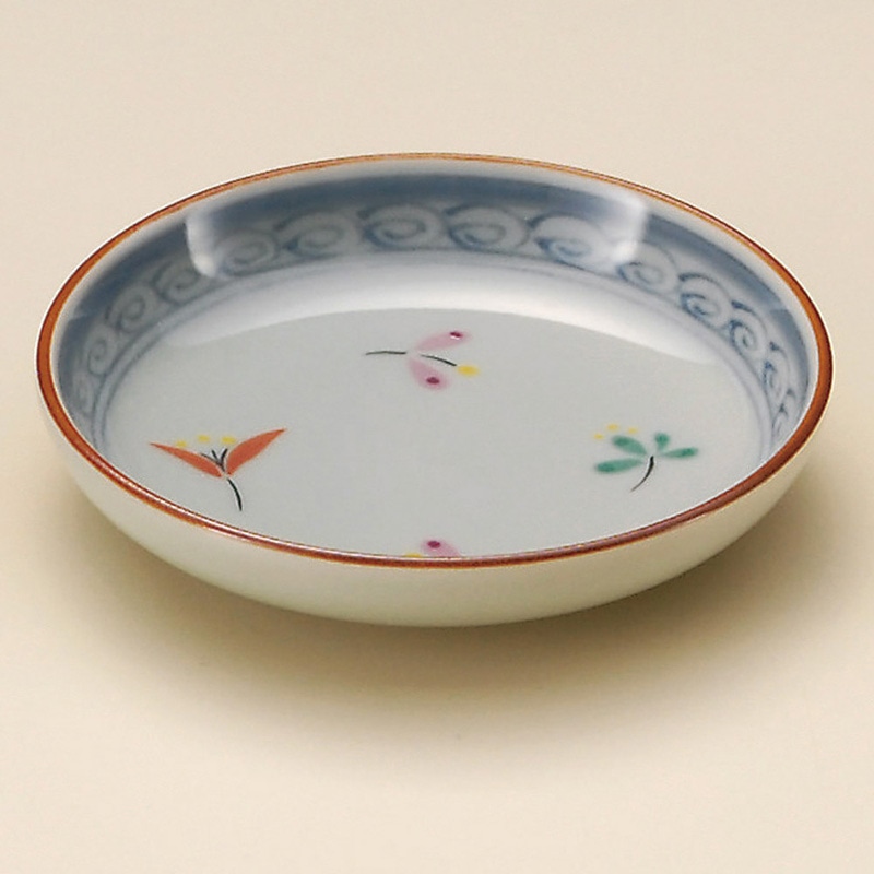 山万 31408-730 花小紋小皿(有田焼) 1個(ご注文単位1個)【直送品】