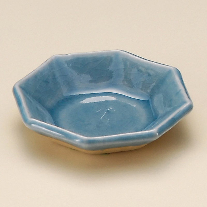 山万 31423-570 青磁八角小皿 1個(ご注文単位1個)【直送品】
