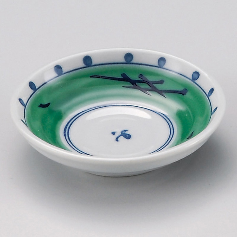 山万 31433-440 錦グリーン巻3.0皿 1個（ご注文単位1個）【直送品】
