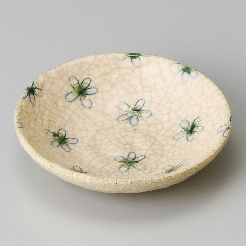 山万 31521-510 織部花墨貫入小皿 1個(ご注文単位1個)【直送品】