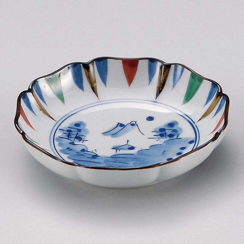 山万 31535-730 十草山水小皿 1個(ご注文単位1個)【直送品】