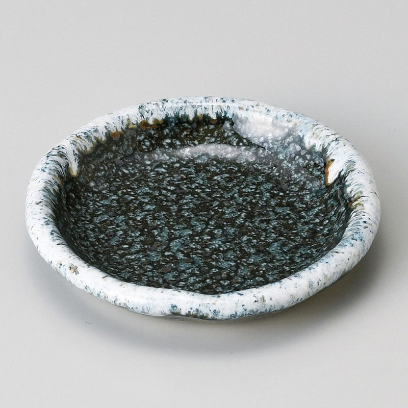 山万 31627-550 青唐津丸小皿 1個(ご注文単位1個)【直送品】