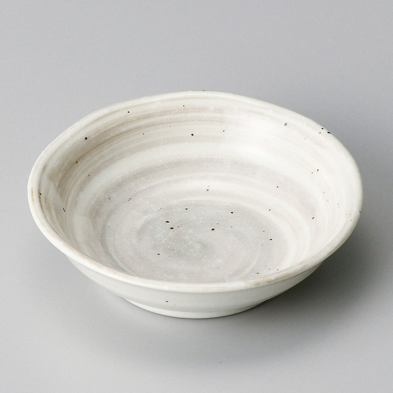 山万 31711-180 刷毛粉引3.0深皿 1個（ご注文単位1個）【直送品】