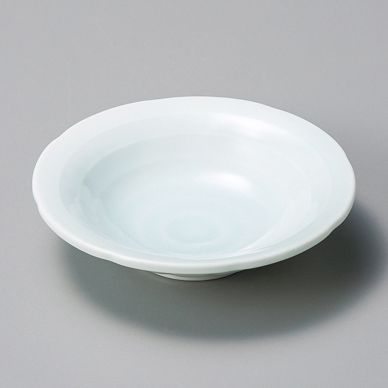 山万 31824-250 青白磁水面小皿 1個(ご注文単位1個)【直送品】