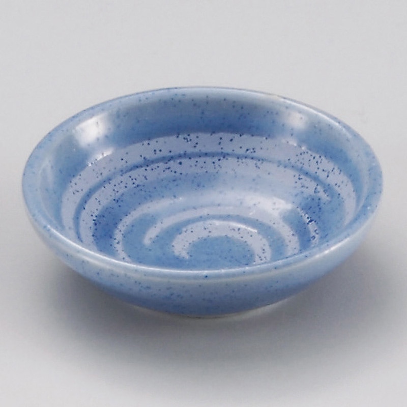 山万 31829-410 青ウズ小皿 1個(ご注文単位1個)【直送品】