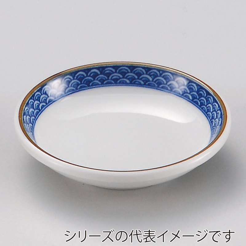 山万 32013-200 渕青海波玉3.0皿 1個（ご注文単位1個）【直送品】